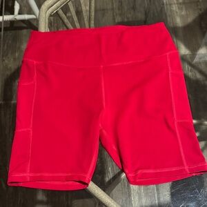 Women's Pink Biker Shorts